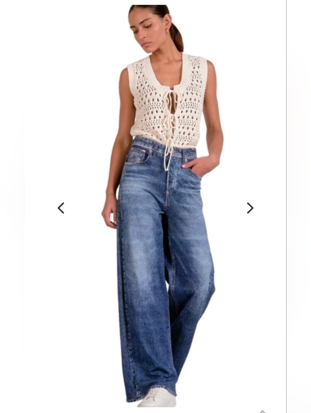 Elan Faux Jeans Wide Leg - MED , NWT, #093